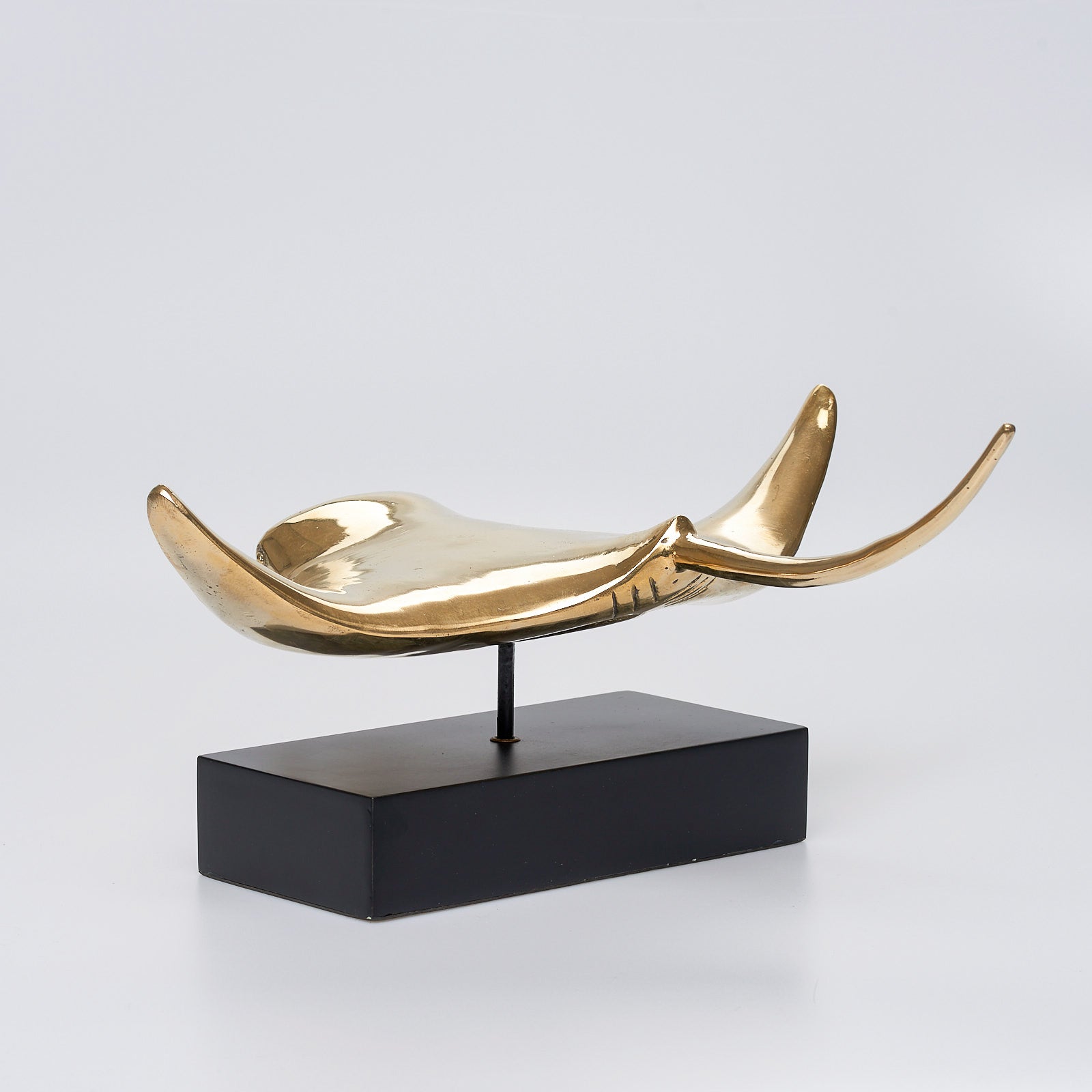 Manta Ray in Polished Bronze, Large