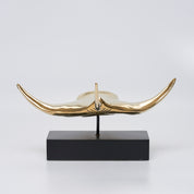 Manta Ray in Polished Bronze, Large