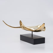 Manta Ray in Polished Bronze, Large