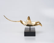 Manta Ray in Polished Bronze, Large