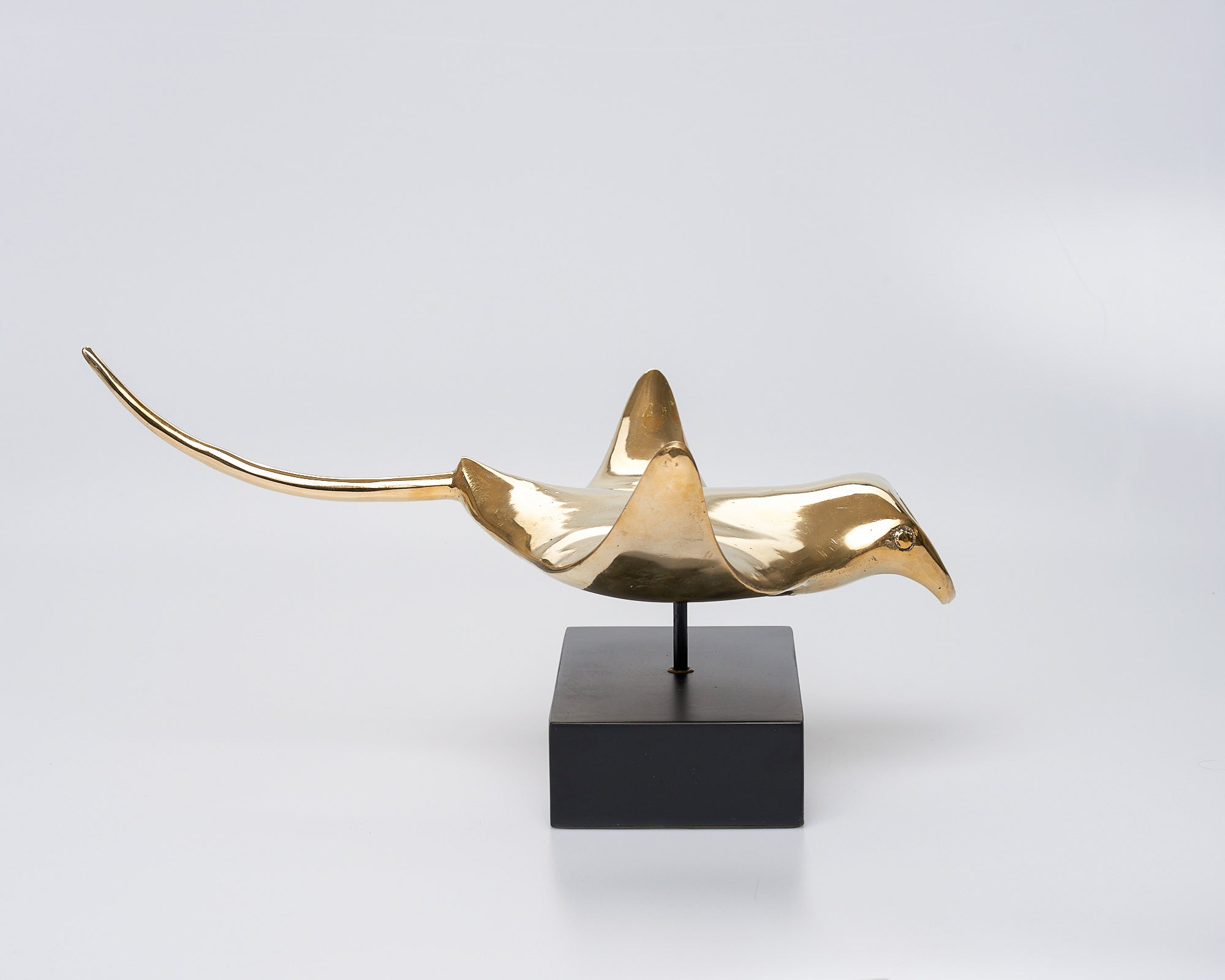 Manta Ray in Polished Bronze, Large