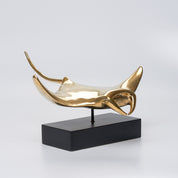 Manta Ray in Polished Bronze, Large