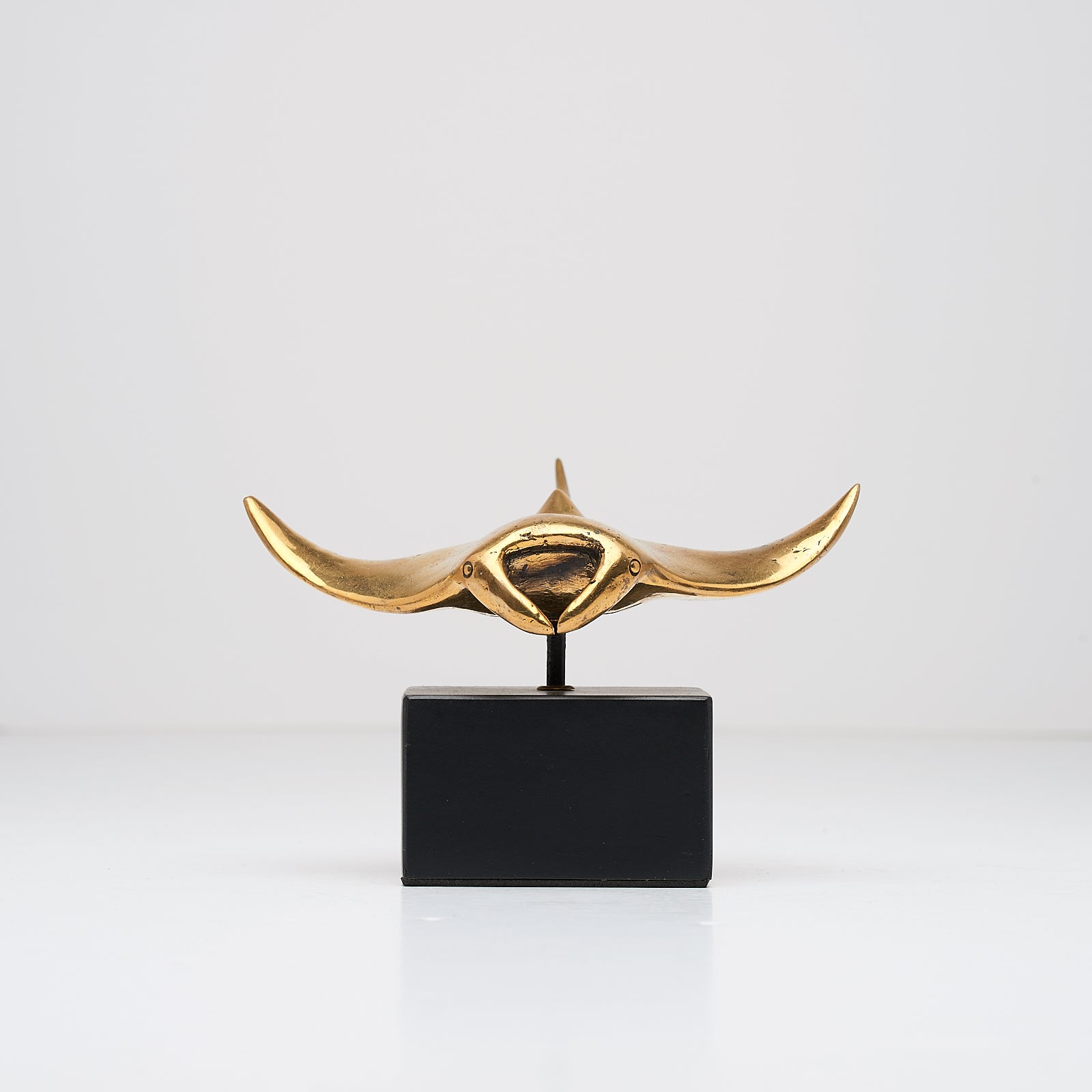 Manta Ray in Polished Bronze, Small