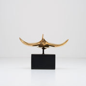 Manta Ray in Polished Bronze, Small