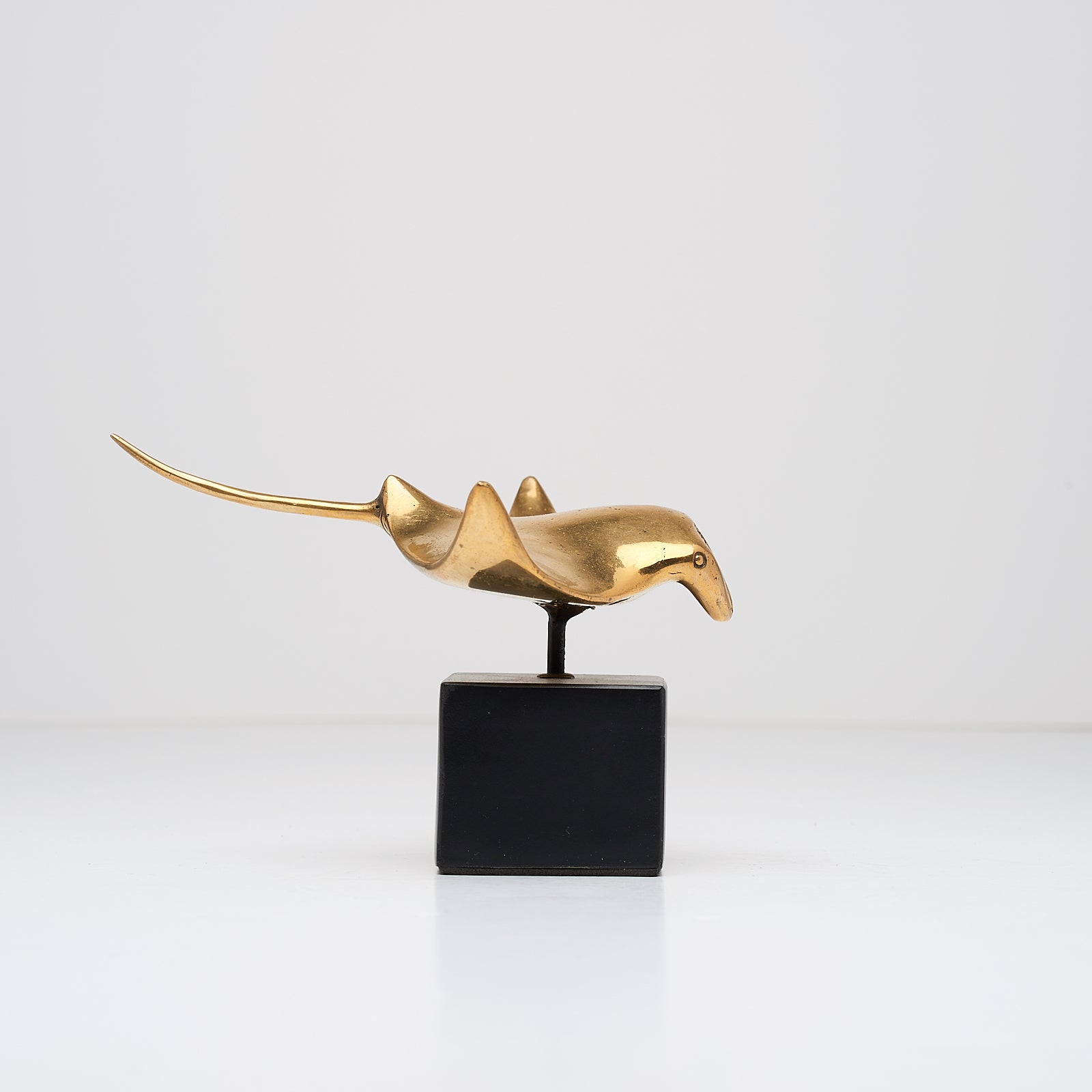 Manta Ray in Polished Bronze, Small