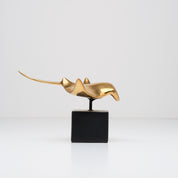 Manta Ray in Polished Bronze, Small