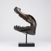Large Bronze Mako Shark Jaw