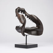 Large Bronze Mako Shark Jaw
