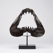 Large Bronze Mako Shark Jaw