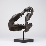 Large Bronze Mako Shark Jaw