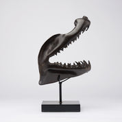 Large Bronze Mako Shark Jaw
