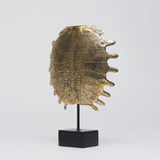 Small Turtle Shell in Polished Bronze