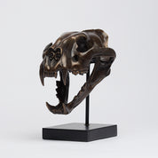 Bronze Sumatran Tiger Skull