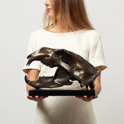Bronze Polar Bear Skull