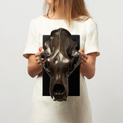 Bronze Polar Bear Skull