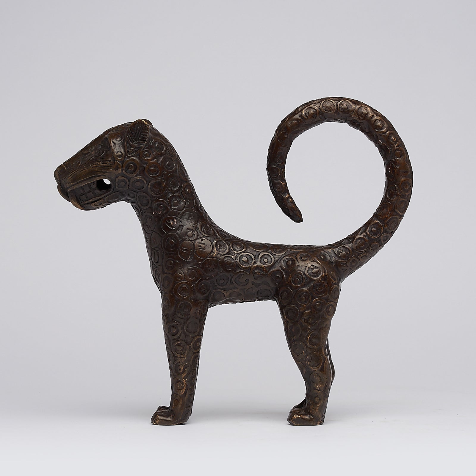 Bronze African Benin Leopard