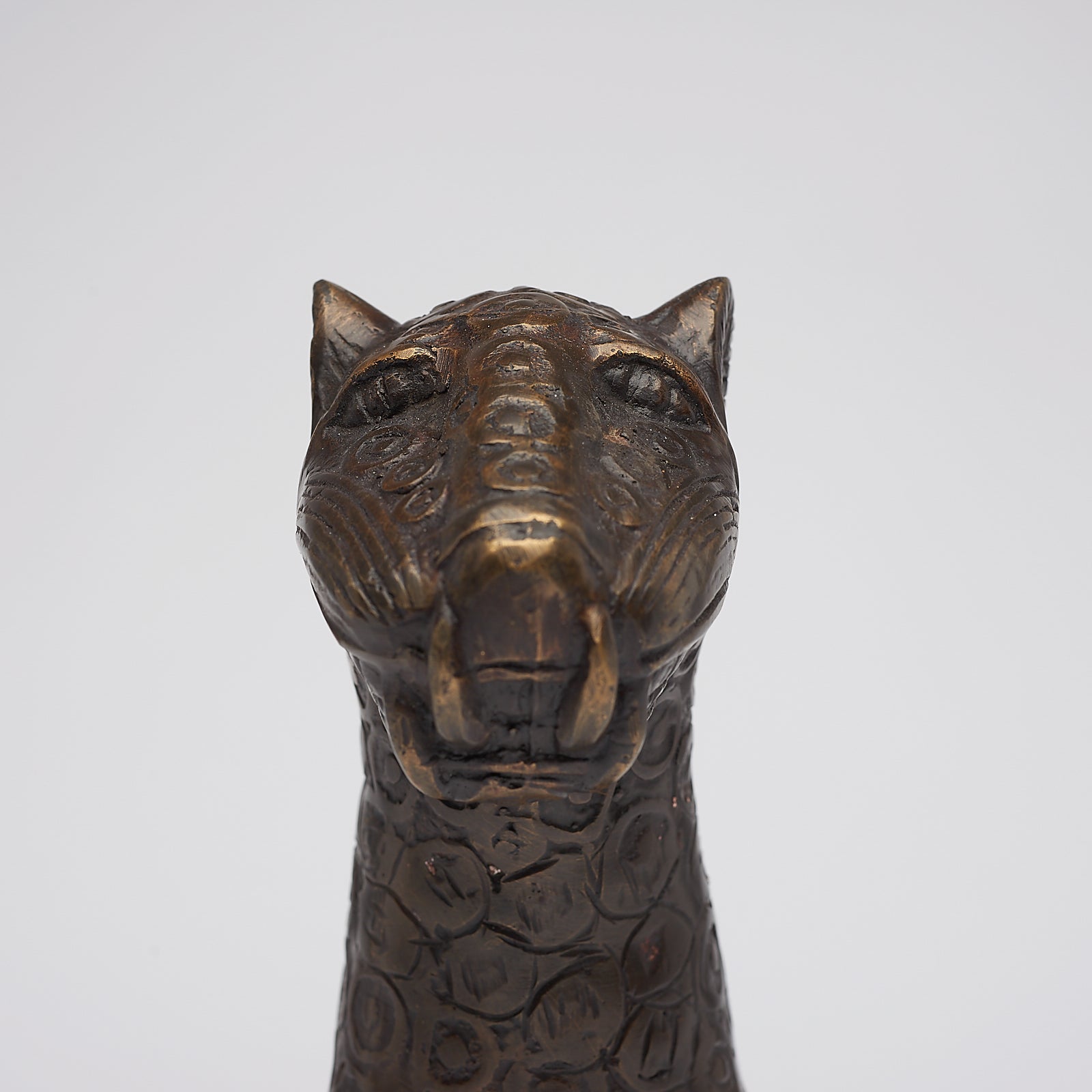 Bronze African Benin Leopard