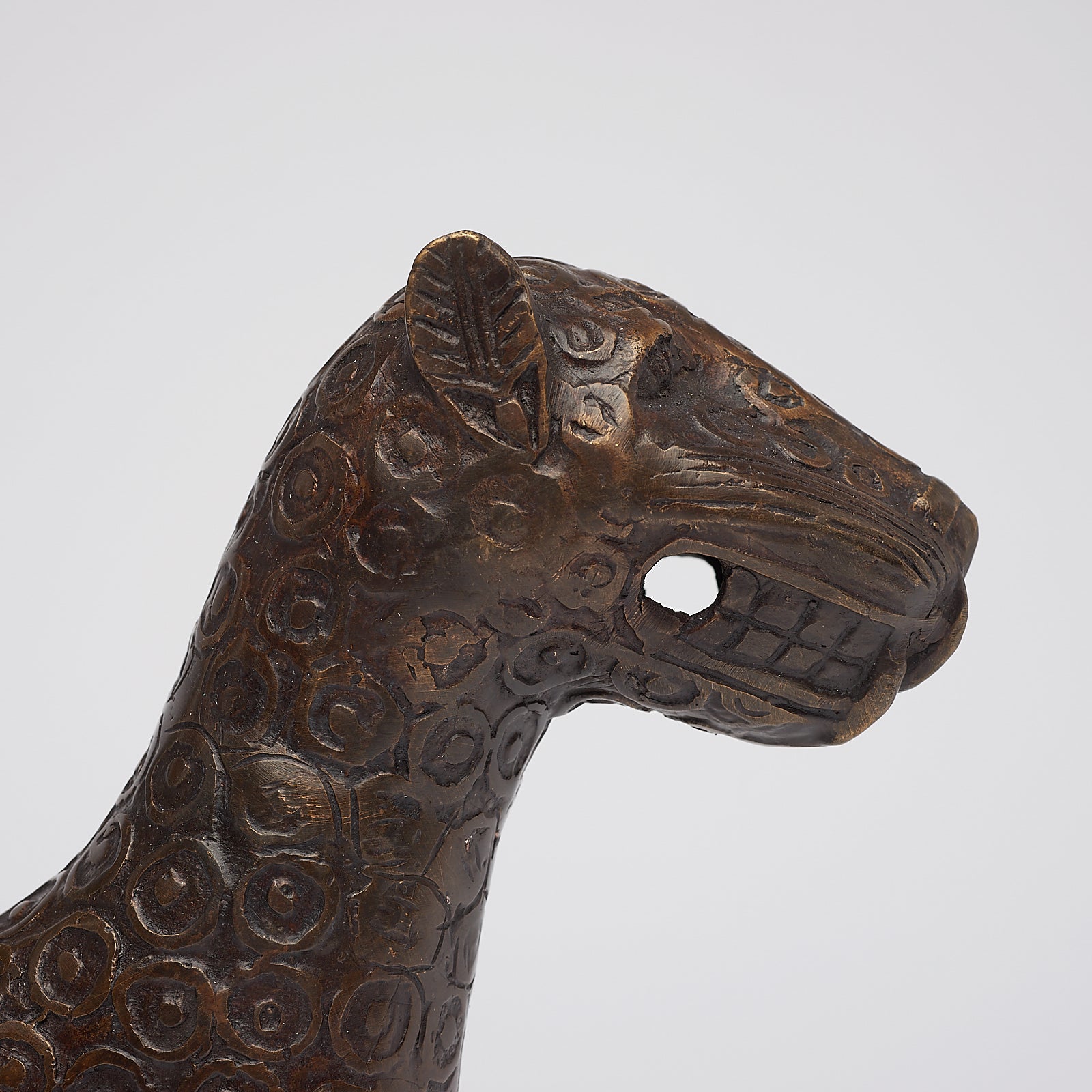 Bronze African Benin Leopard