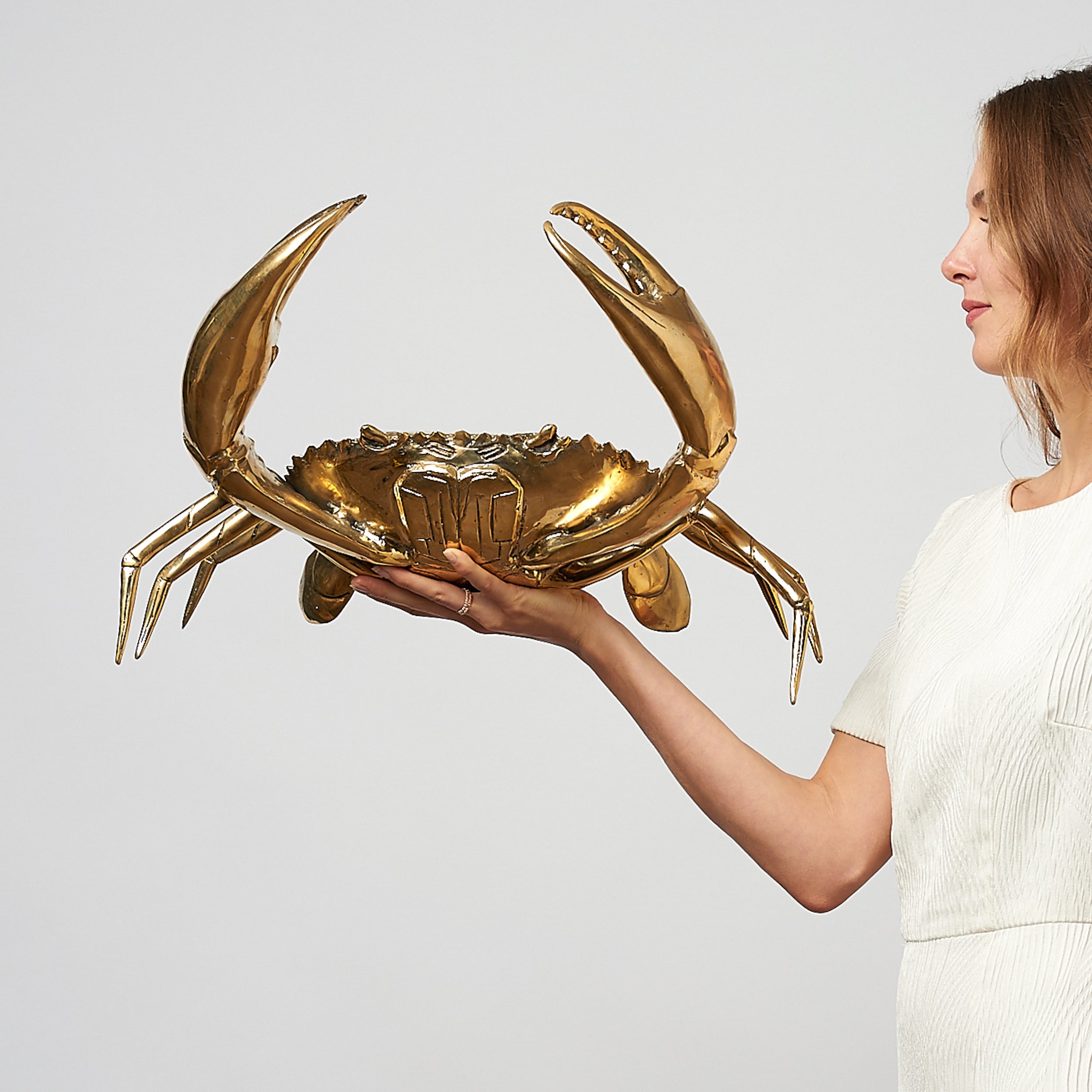 Crab in Polished Bronze, Large