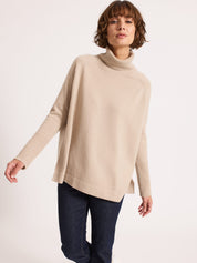 Relaxed Raglan Sleeve Jumper Oyster