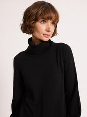 Longline Rollneck Gunmetal