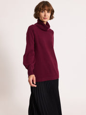 Longline Rollneck Gunmetal