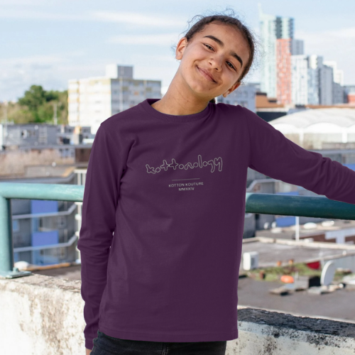 Girls Long Sleeve Purple T-Shirt