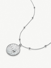 DAY MEDALLION NECKLACE | Recycled Sterling Silver