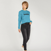 Womens Kottonology Kouture Sweatshirt – Recycled & 100% Organic Cotton, Ocean Blue