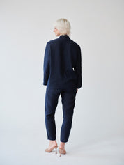 Ethically Made Navy Linen Suit