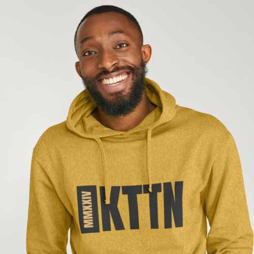 Men’s Recycled Hoodie in Yellow | Kottonology Circular Fashion