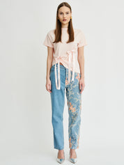 Delia Floral Embroidered Jeans