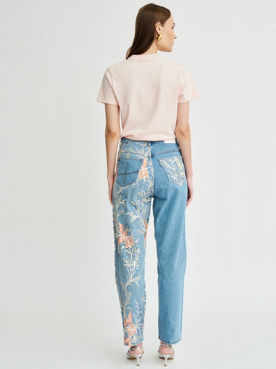 Delia Floral Embroidered Jeans