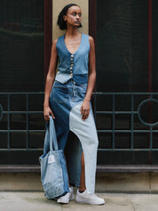 Daphne Upcycled Denim Waistcoat