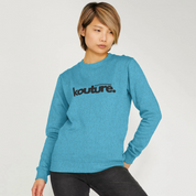 Womens Kottonology Kouture Sweatshirt – Recycled & 100% Organic Cotton, Ocean Blue