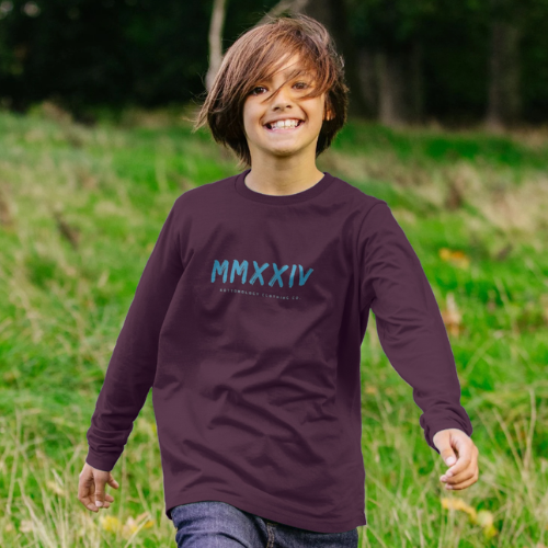 Boys Long Sleeve T-Shirt in Purple
