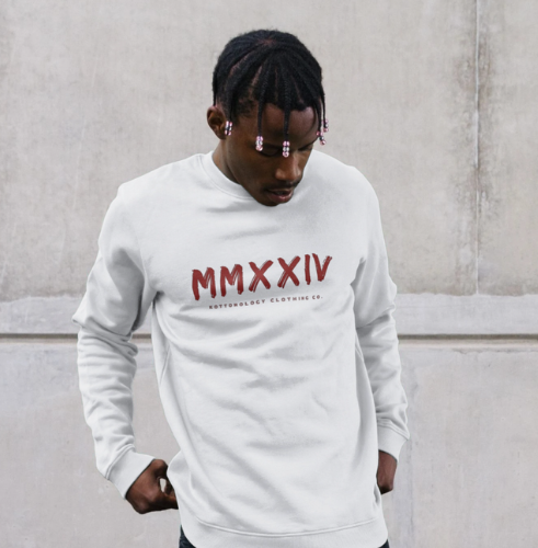 Mens White Sweatshirt