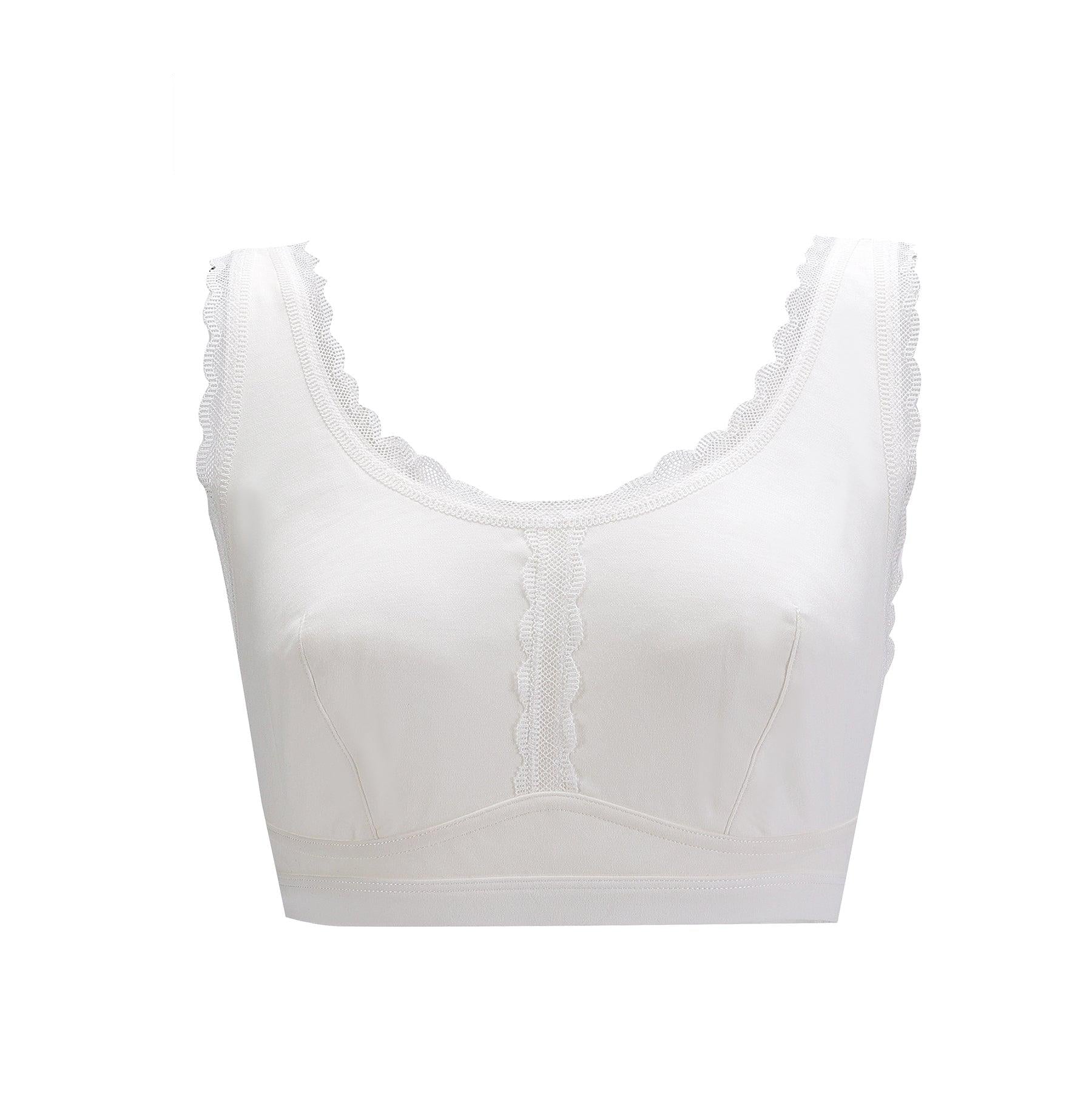 Georgia - Silk Back Support Full Coverage Wireless Organic Cotton Bra