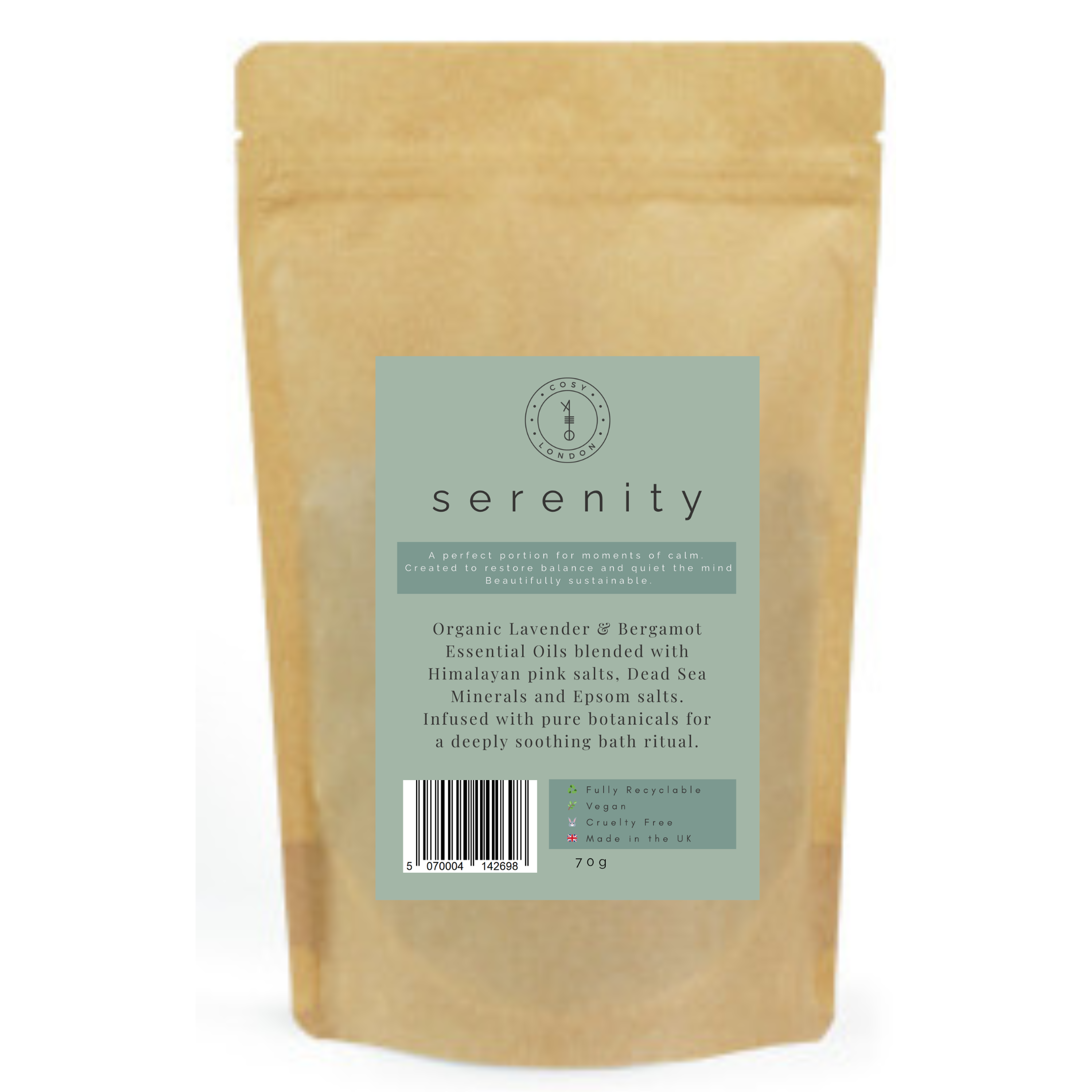 Serenity Bath Salts 70g Pouch