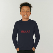 Boys Long Sleeve Navy T-Shirt