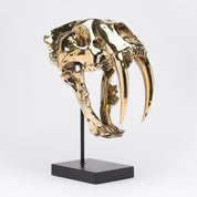 Polished Bronze Sabertooth Tiger