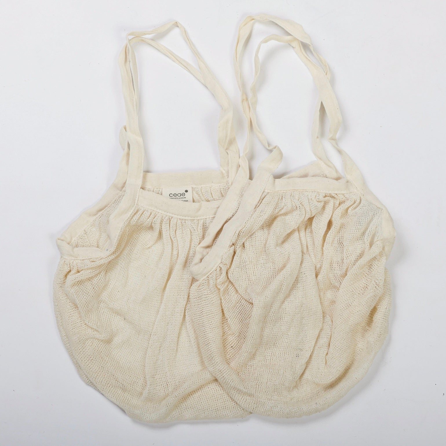 100% Organic cotton-Mini string bags (2pcs pack)