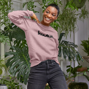 Womens Kottonology Kouture Sweatshirt – Recycled & 100% Organic Cotton, Sunset Pink