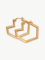 DARYL HOOPS | 18k Gold Plated