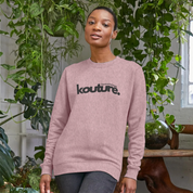 Womens Kottonology Kouture Sweatshirt – Recycled & 100% Organic Cotton, Sunset Pink