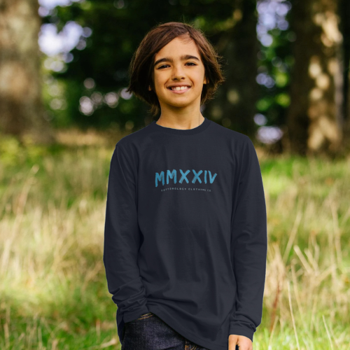 Boys Long Sleeve T-Shirt in Navy