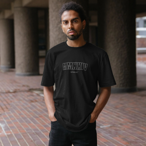 Mens MMXXIV Longline T-Shirt in Black