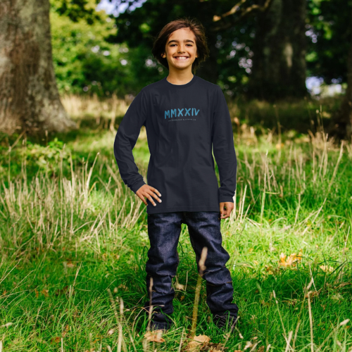 Boys Long Sleeve T-Shirt in Navy