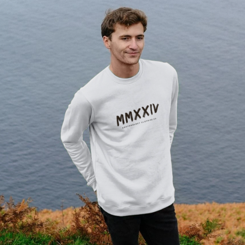 Mens White Sweatshirt