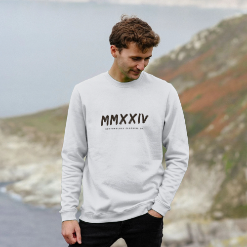Mens White Sweatshirt